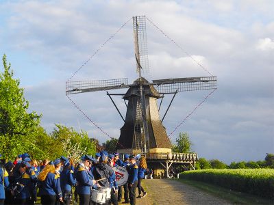 Die Hollicher Mühle während eines Festaktes...